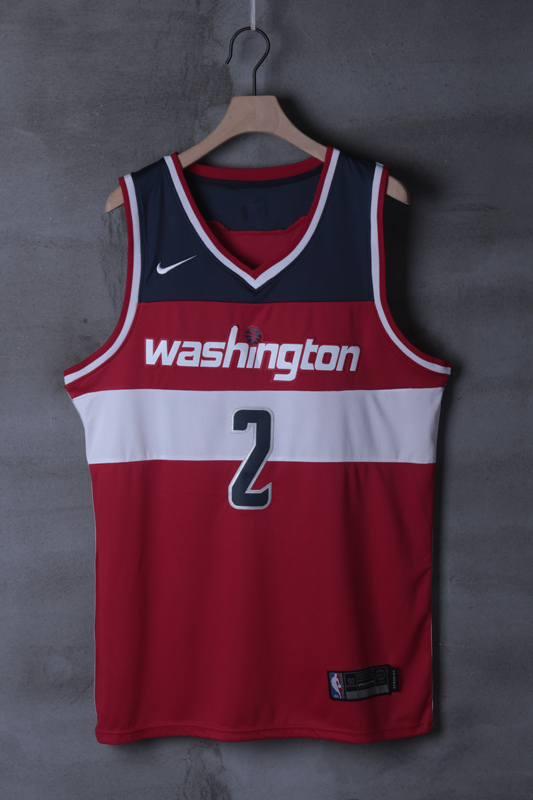 2018 Men NBA Washington Wizards #2 John Wall Red game Jerseys->->NBA Jersey